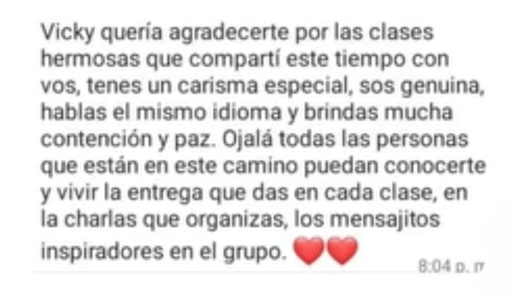 testimonios - Victoria Krebs